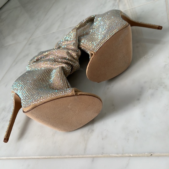 New! Absolutely stunning sparkly open toe slouchy bootie - Picture 5 of 5